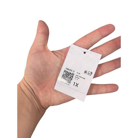 Forever 21 Black Velvet Rhinestone Fringe Strapless Bodysuit Womens 1XL New - Picture 7 of 10